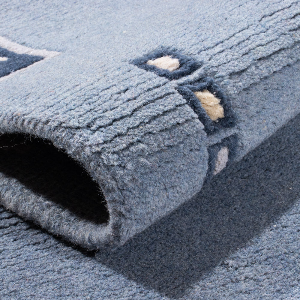 Runner Nepal Rug - 332 x 70 cm - blue