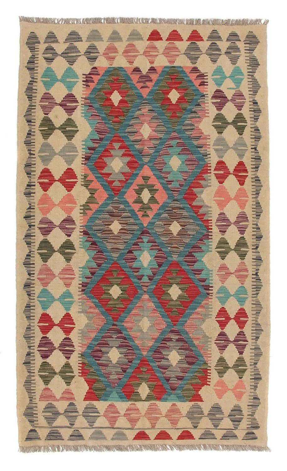 Runner Kelim Rug - Splash - 198 x 110 cm - multicolored