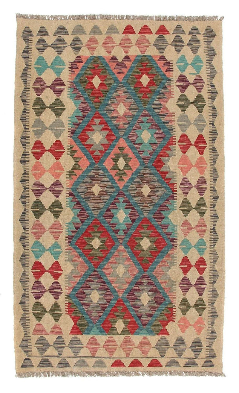 Runner Kelim Rug - Splash - 198 x 110 cm - multicolored