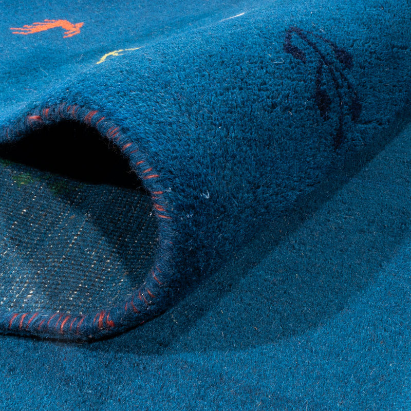 Gabbeh Rug - Indus - 395 x 313 cm - blue