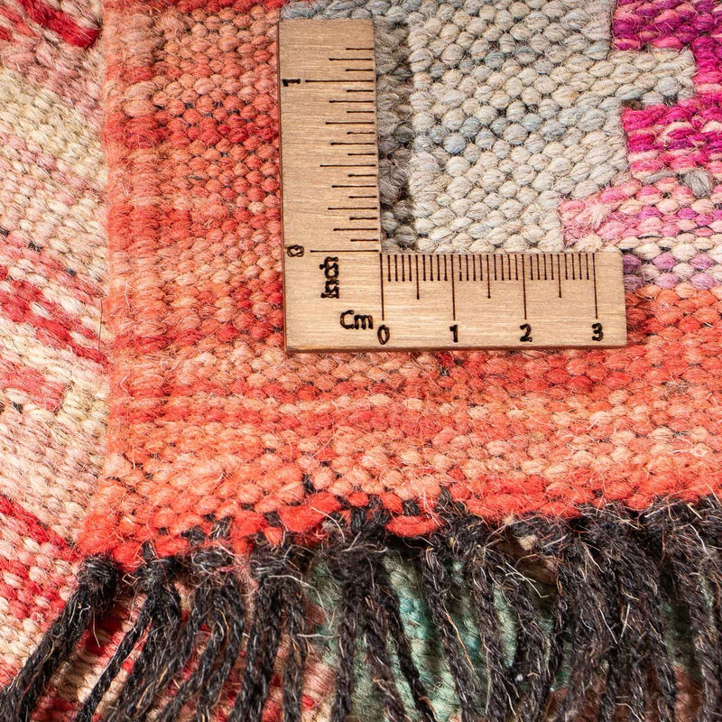 Kelim Rug - Splash - 177 x 120 cm - light red