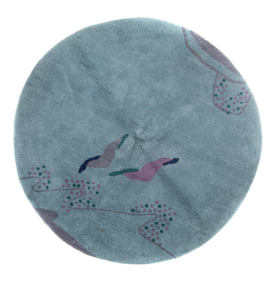 Gabbeh Rug - Indus round  - 200 x 200 cm - blue