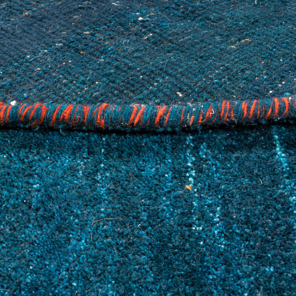 Gabbeh Rug - Indus round  - 200 x 200 cm - blue