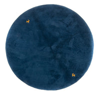 Gabbeh Rug - Indus round  - 189 x 189 cm - blue