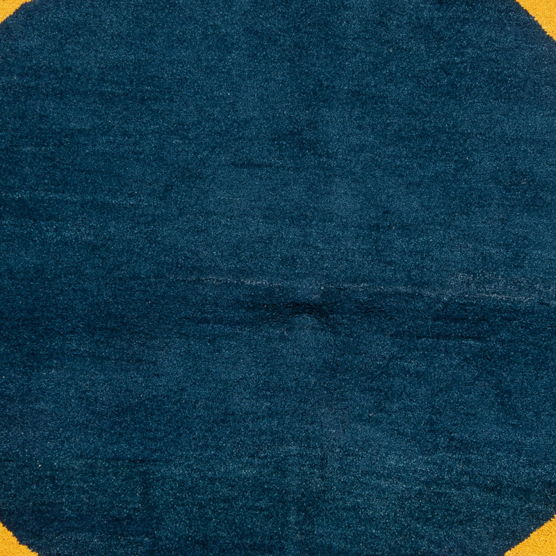 Gabbeh Rug - Indus round  - 195 x 195 cm - blue
