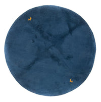 Gabbeh Rug - Indus round  - 190 x 190 cm - blue