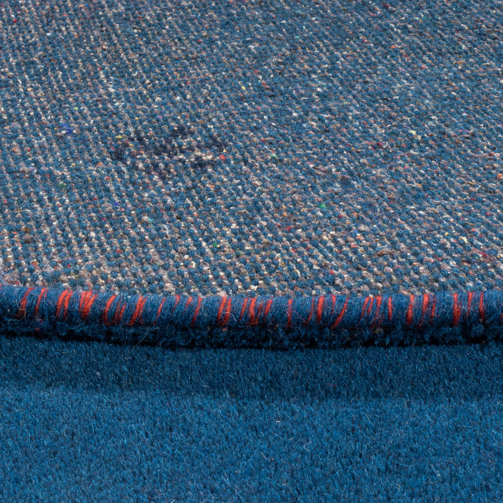 Gabbeh Rug - Indus round  - 199 x 199 cm - blue