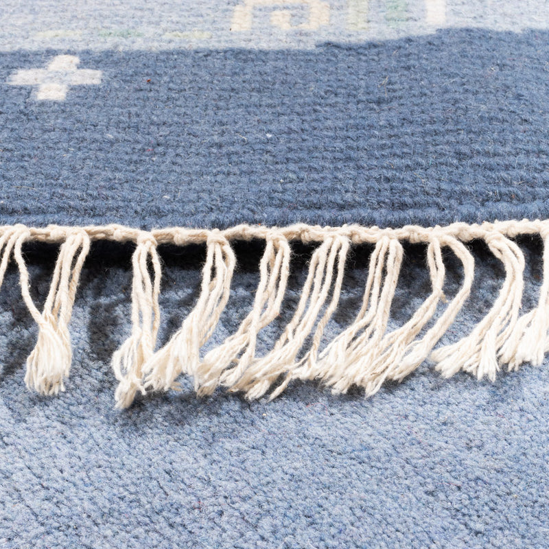 Nepal Rug round  - 197 x 197 cm - blue