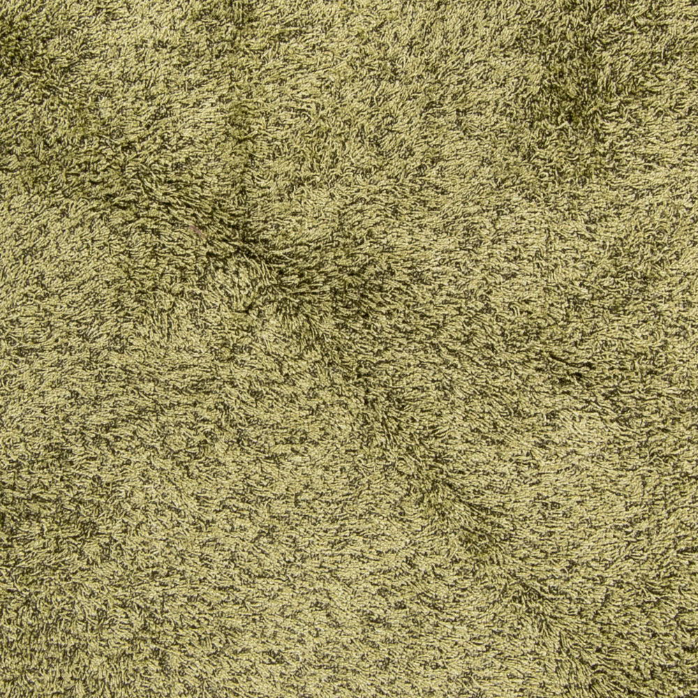 High-Pile Rug round  - 200 x 200 cm - olive green
