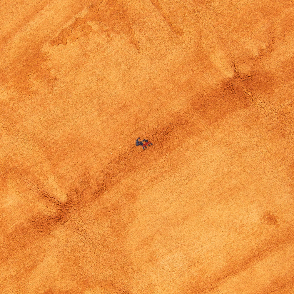 High-Pile Rug round  - 200 x 200 cm - gold