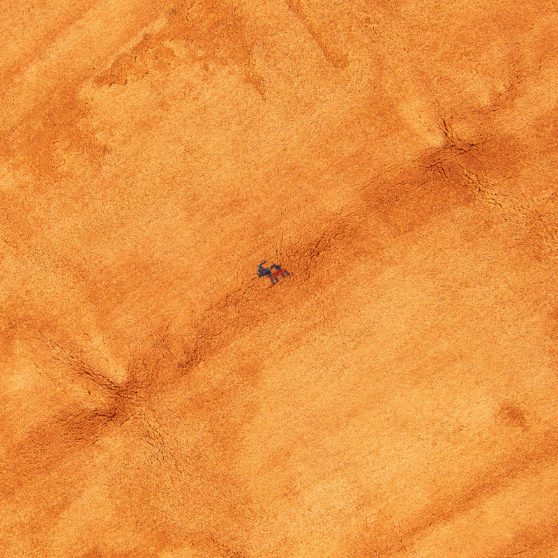 High-Pile Rug round  - 200 x 200 cm - gold