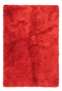 High-Pile Rug - 200 x 140 cm - red