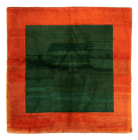 Gabbeh Rug - Indus square  - 205 x 196 cm - green