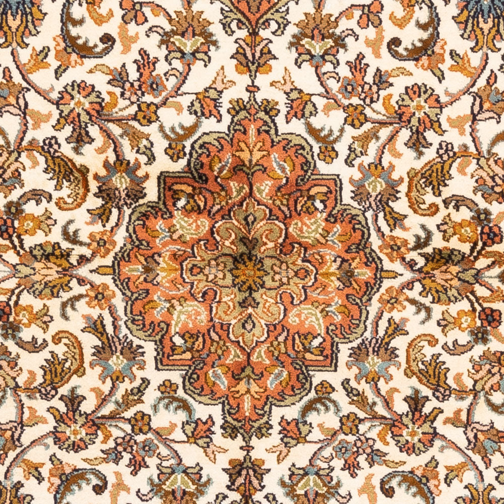 Silk Rug - Kashmir Silk - 149 x 95 cm - beige