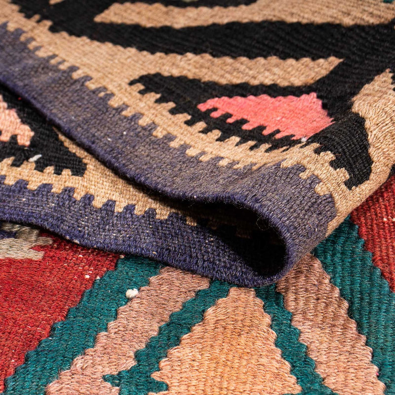 Runner Kelim Rug - Old - 300 x 140 cm - multicolored