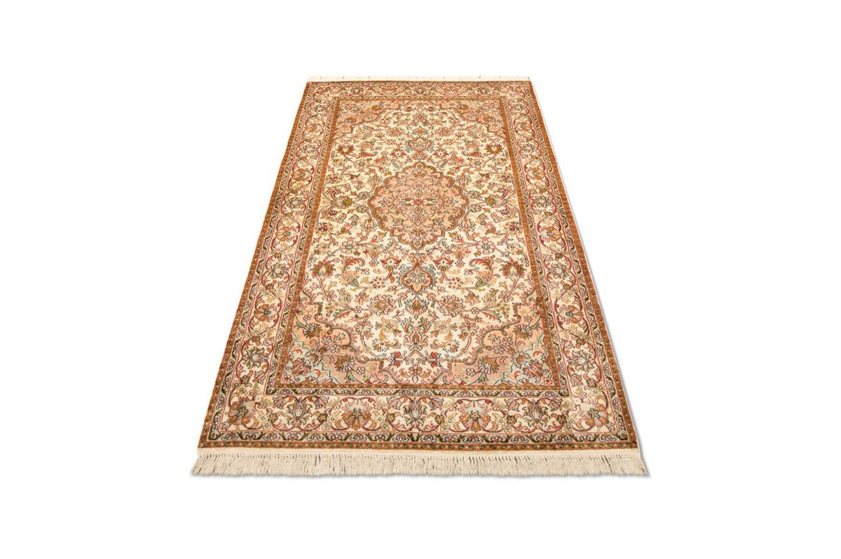 Silk Rug - Kashmir Silk - 164 x 94 cm - beige