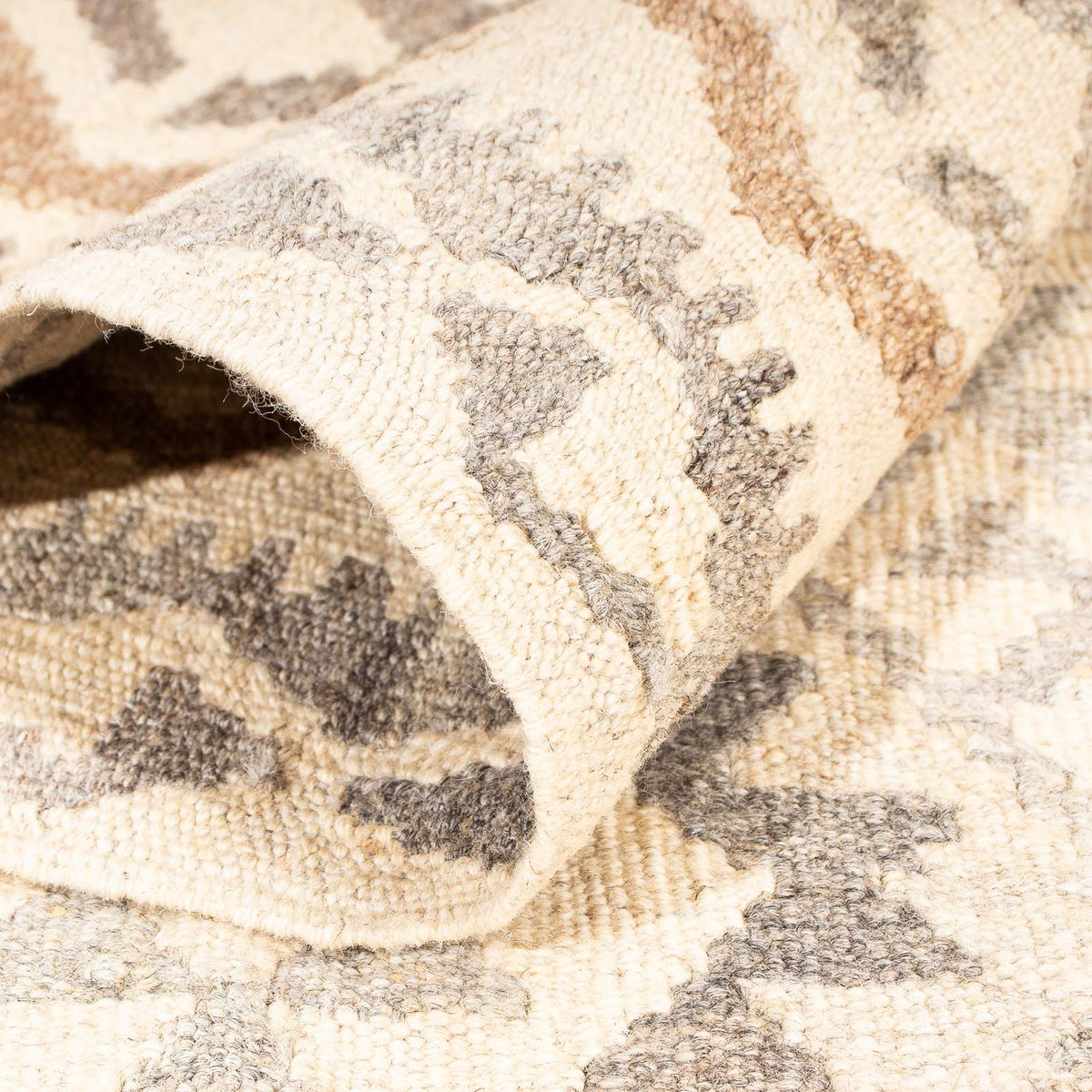 Kelim Rug - Splash - 203 x 121 cm - beige