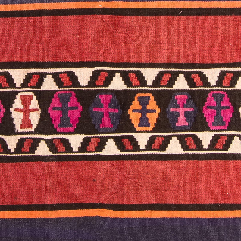 Runner Kelim Rug - Old - 380 x 135 cm - multicolored