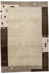 Nepal Rug 125x180cm - Wool Rug - Rectangle / Beige / 125 x 180 cm Rectangle