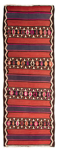 Runner Kelim Rug - Old - 380 x 140 cm - multicolored