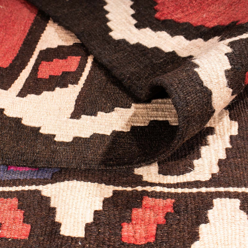 Runner Kelim Rug - Old - 380 x 140 cm - multicolored