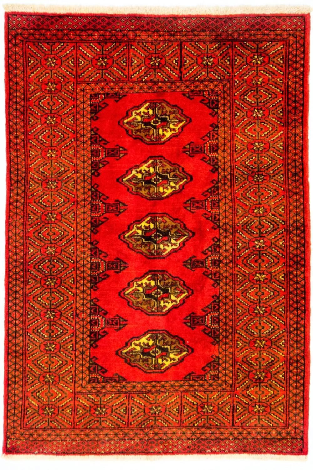 Turkaman Rug - 146 x 103 cm - red