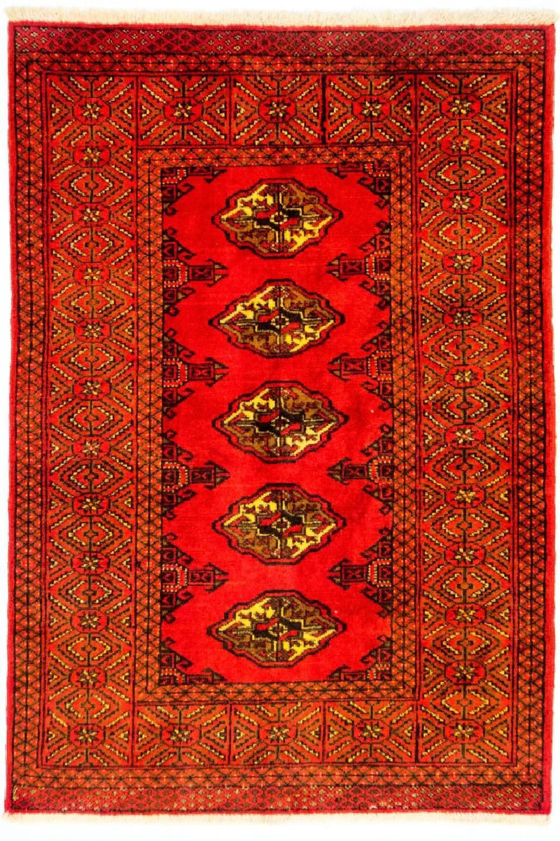 Turkaman Rug - 146 x 103 cm - red