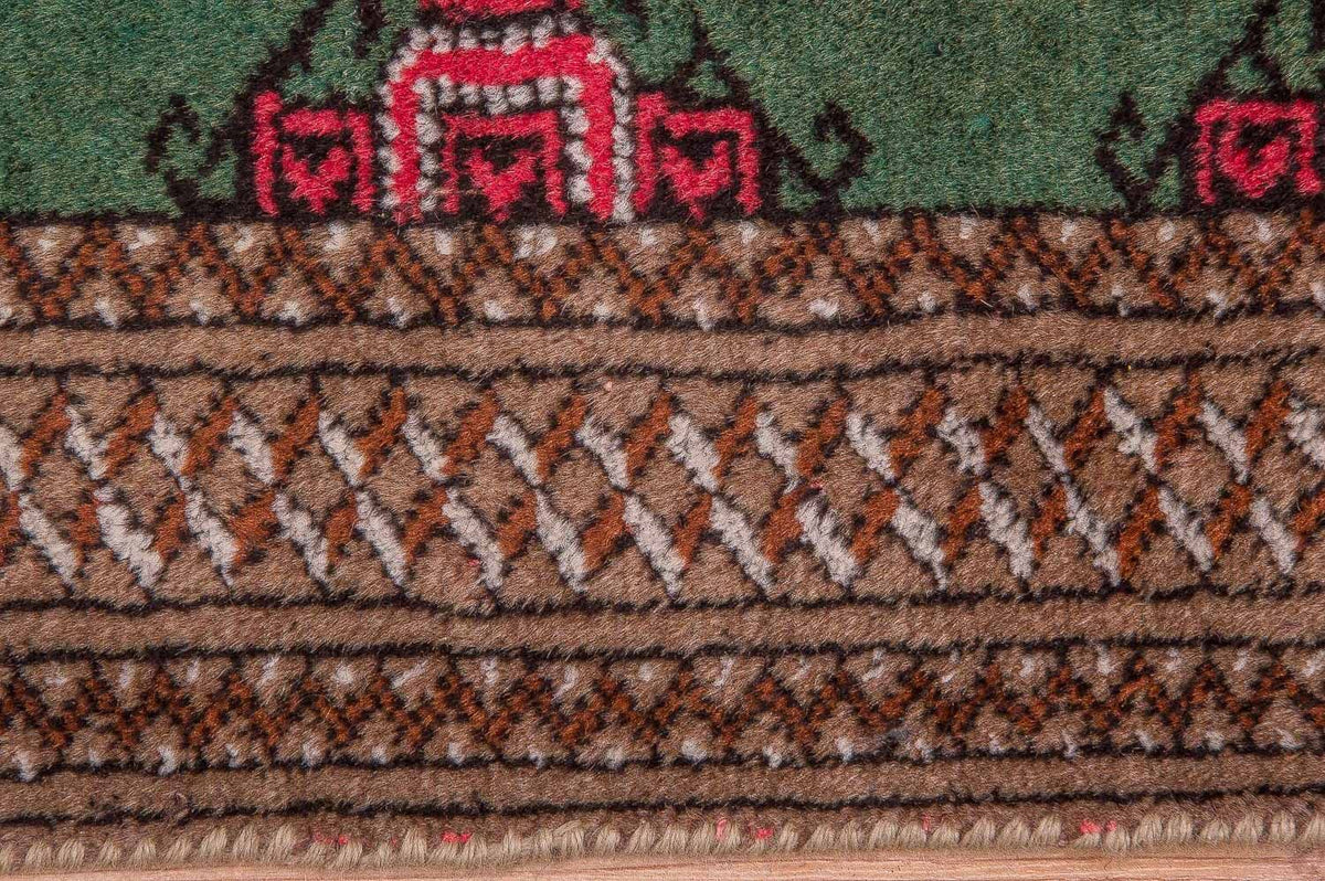 Turkaman Rug - 143 x 99 cm - green