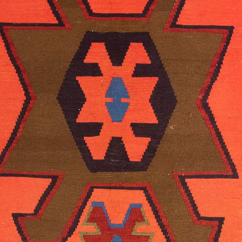 Runner Kelim Rug - Old - 335 x 150 cm - multicolored