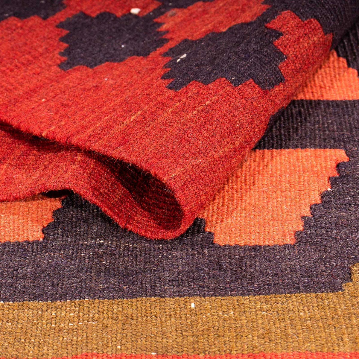 Runner Kelim Rug - Old - 335 x 150 cm - multicolored