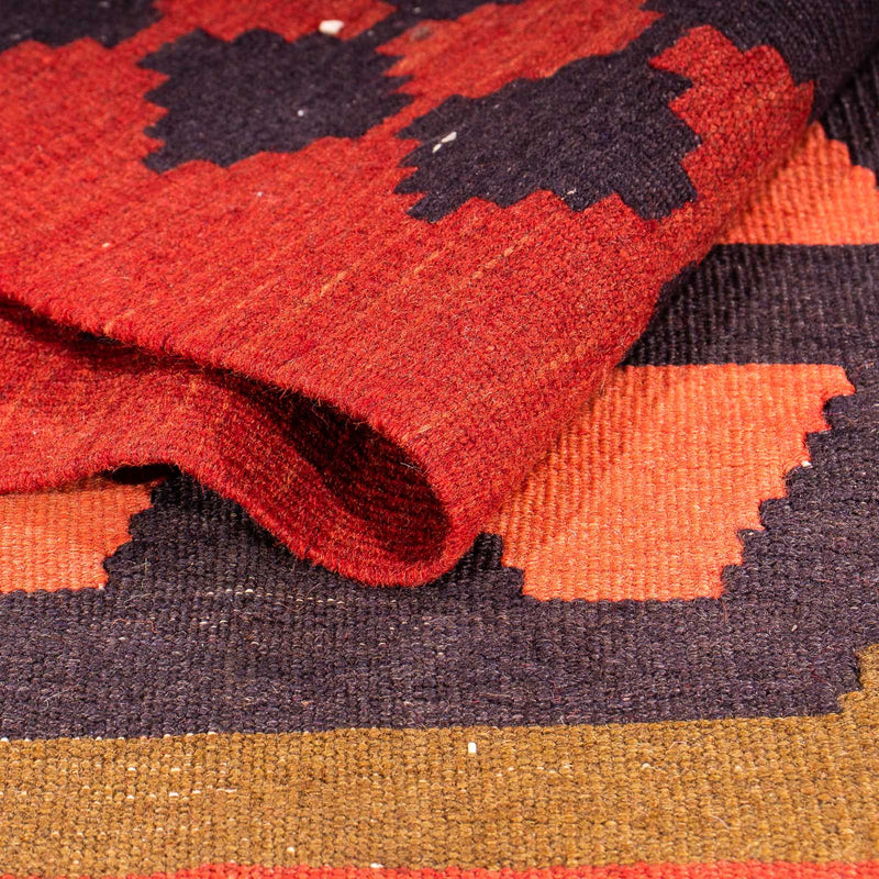 Runner Kelim Rug - Old - 335 x 150 cm - multicolored