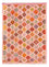 Kelim Rug - Splash - 204 x 148 cm - rose