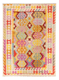 Kelim Rug - Splash - 203 x 148 cm - multicolored