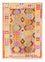 Kelim Rug - Splash - 203 x 148 cm - multicolored