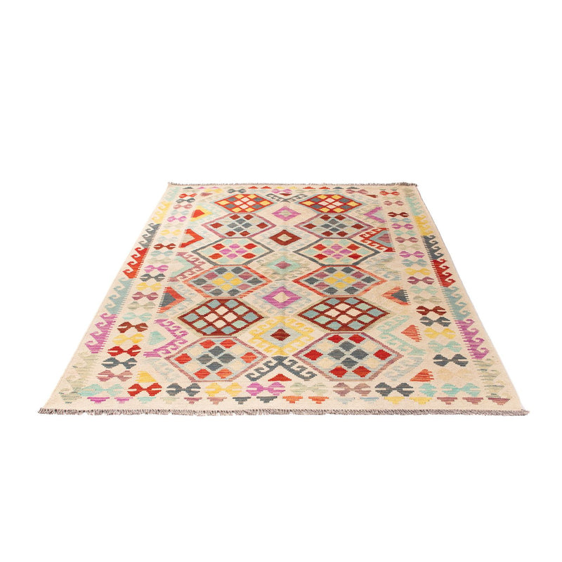 Kelim Rug - Splash - 204 x 154 cm - multicolored