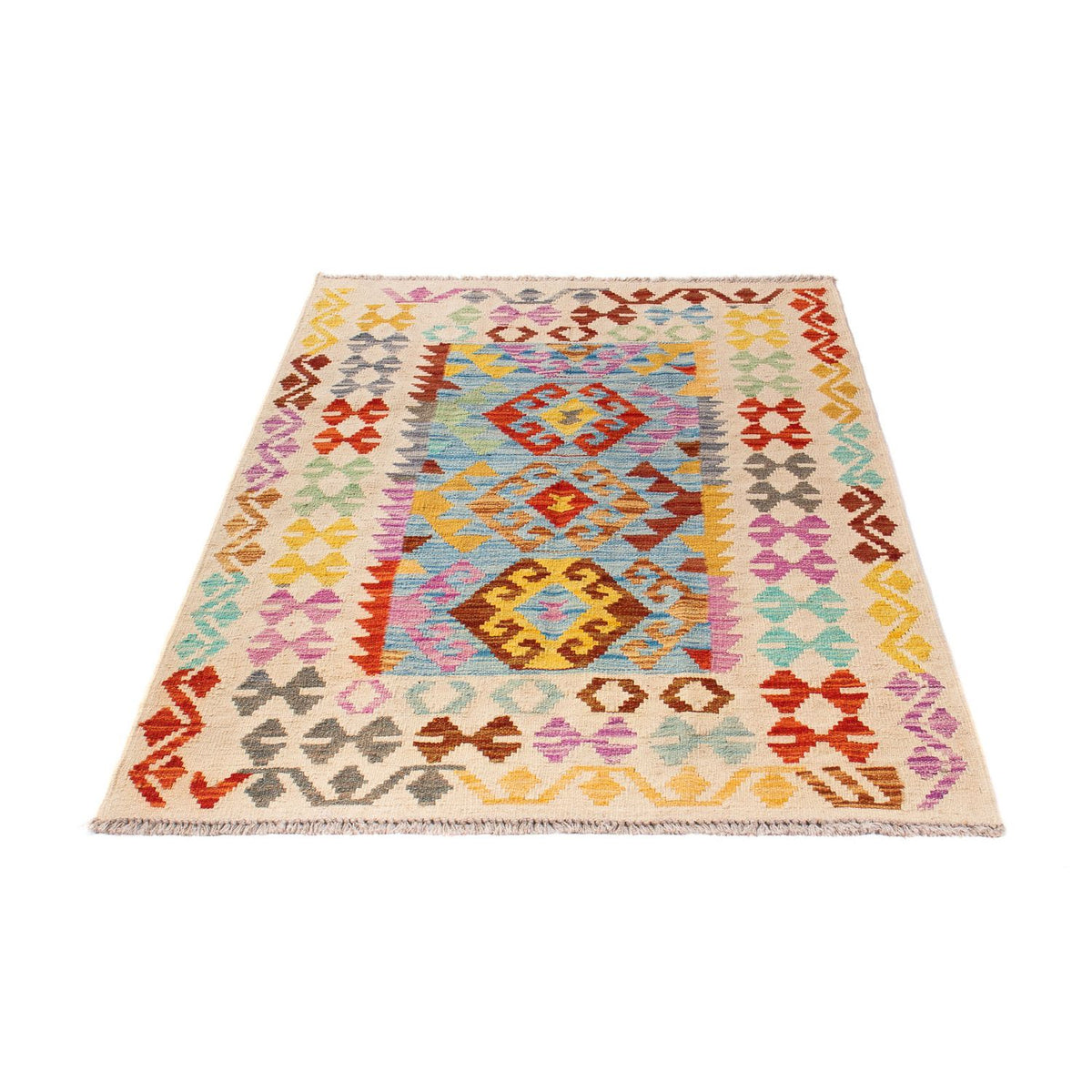 Kelim Rug - Splash - 146 x 100 cm - multicolored