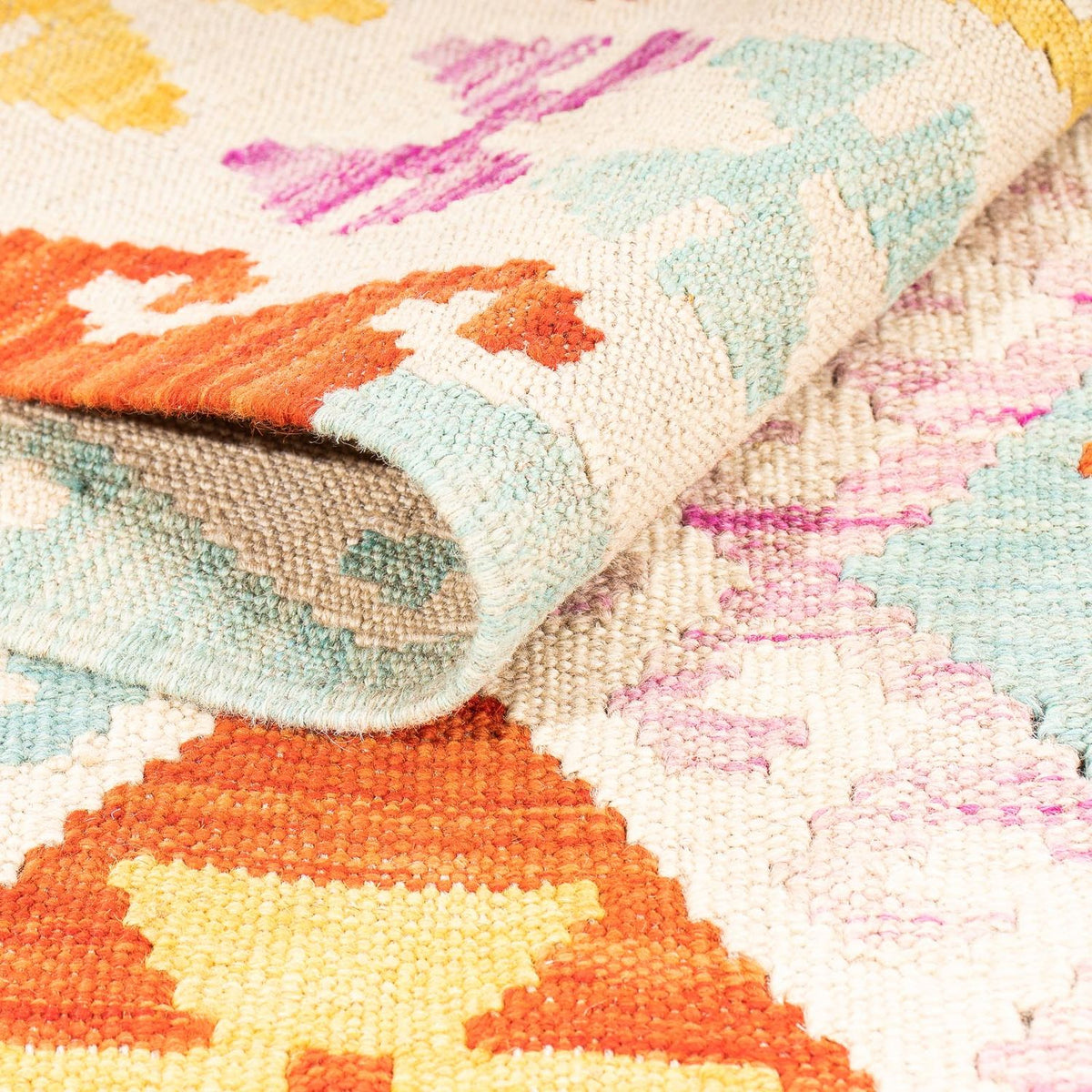 Kelim Rug - Splash - 178 x 123 cm - multicolored