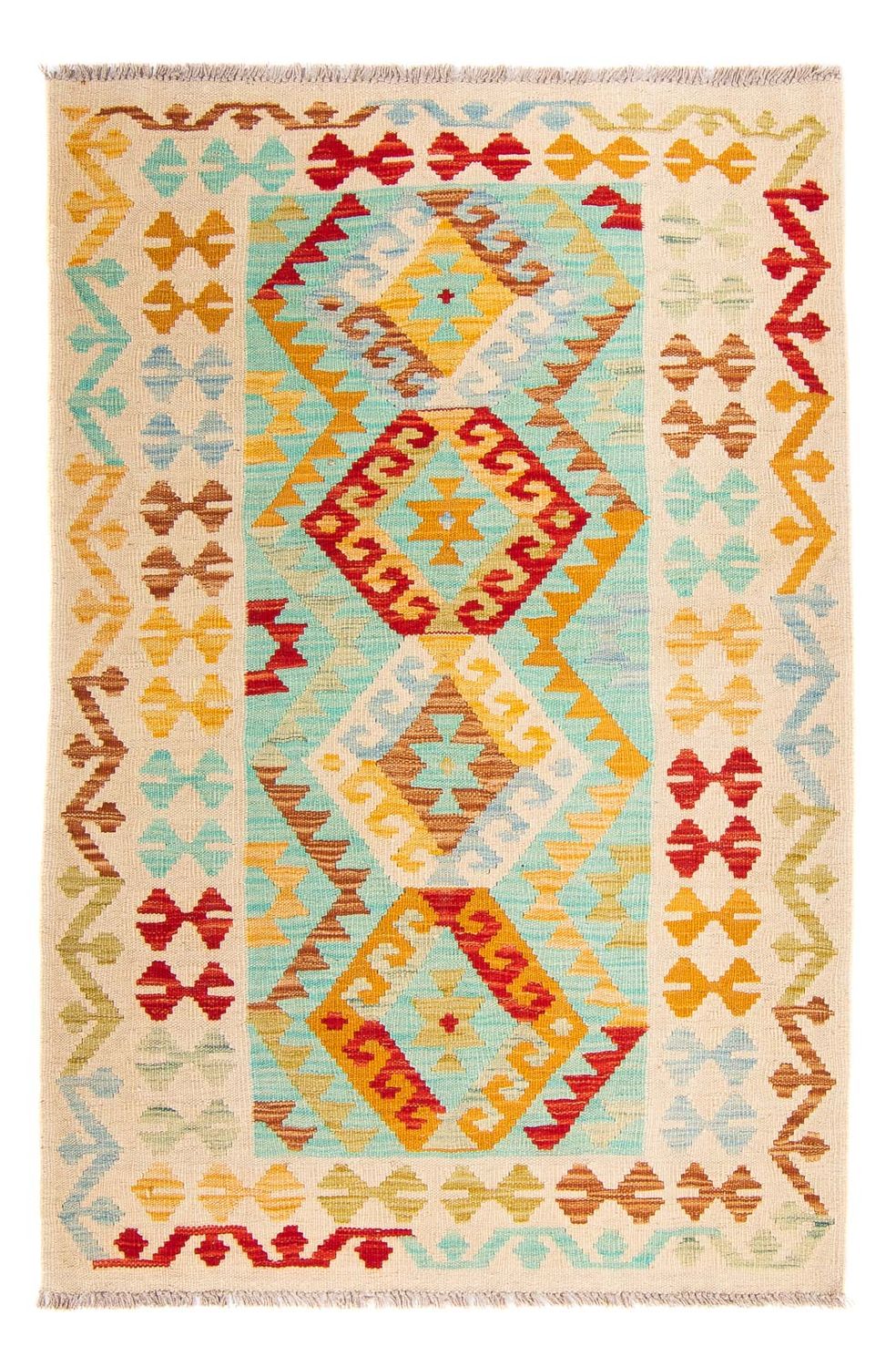 Kelim Rug - Splash - 152 x 101 cm - multicolored
