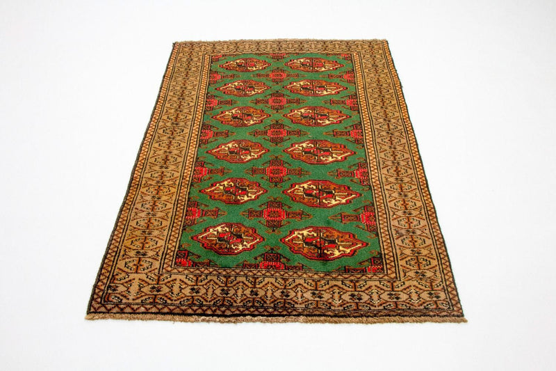 Turkaman Rug - 143 x 102 cm - green