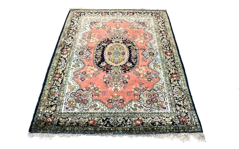Silk Rug - Kayseri - 155 x 110 cm - rust