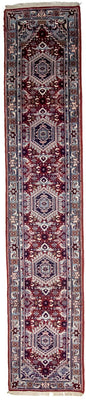 Runner Oriental Rug - 343 x 69 cm - red