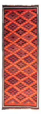 Runner Kelim Rug - Old - 365 x 148 cm - multicolored
