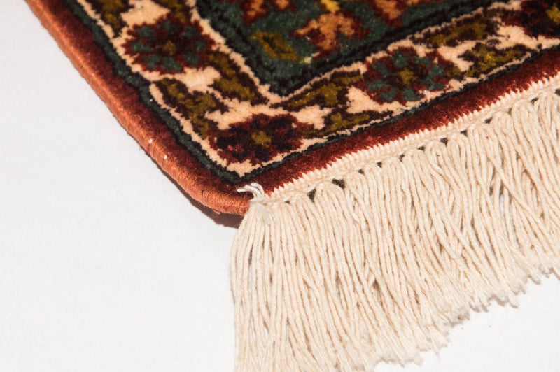 Silk Rug - Kashmir Silk - 91 x 65 cm - multicolored