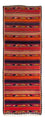 Runner Kelim Rug - Old - 340 x 125 cm - multicolored