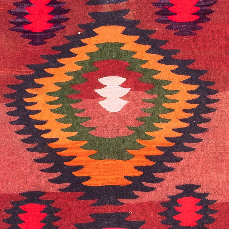 Runner Kelim Rug - Old - 350 x 130 cm - multicolored