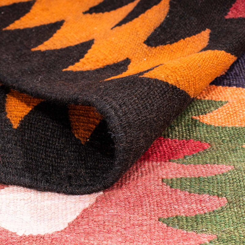 Runner Kelim Rug - Old - 350 x 130 cm - multicolored