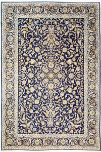 Perser Rug - Keshan - 380 x 288 cm - blue
