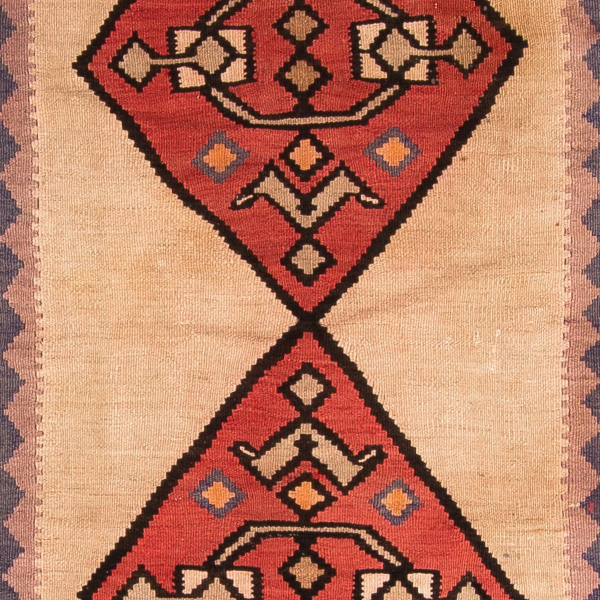 Runner Kelim Rug - Old - 360 x 155 cm - multicolored