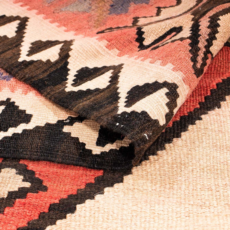 Runner Kelim Rug - Old - 360 x 155 cm - multicolored