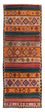 Runner Kelim Rug - Old - 370 x 145 cm - multicolored